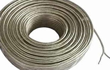 - [10 Meter Roll] Speaker Cable. Clear Oxygen Free Copper [OFC] Cable. For Car Audio and Home Cinema Use